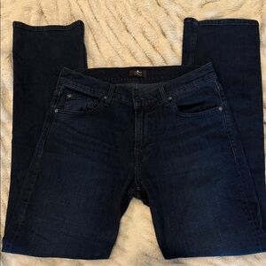 7 for all mankind dark blue straight leg Jeans size 32